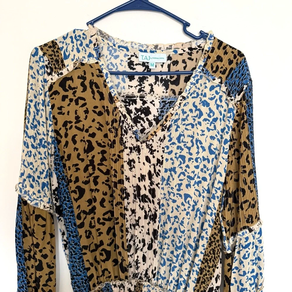 Taj by Sabrina Crippa Animal Print Dress - Picture 2 of 6